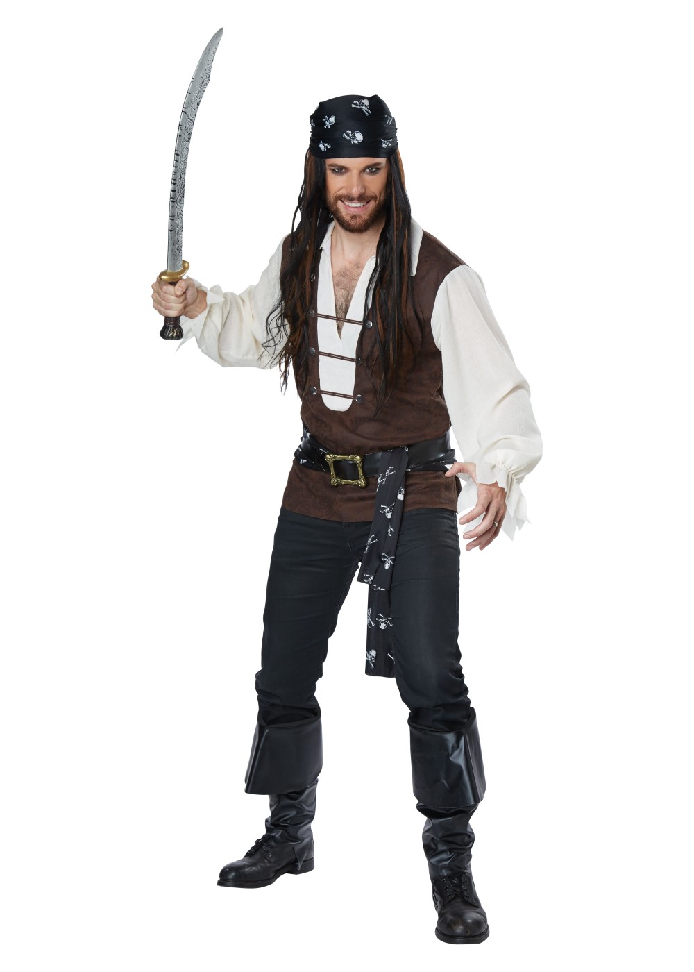 High Seas Plus Size Pirate Men Costume