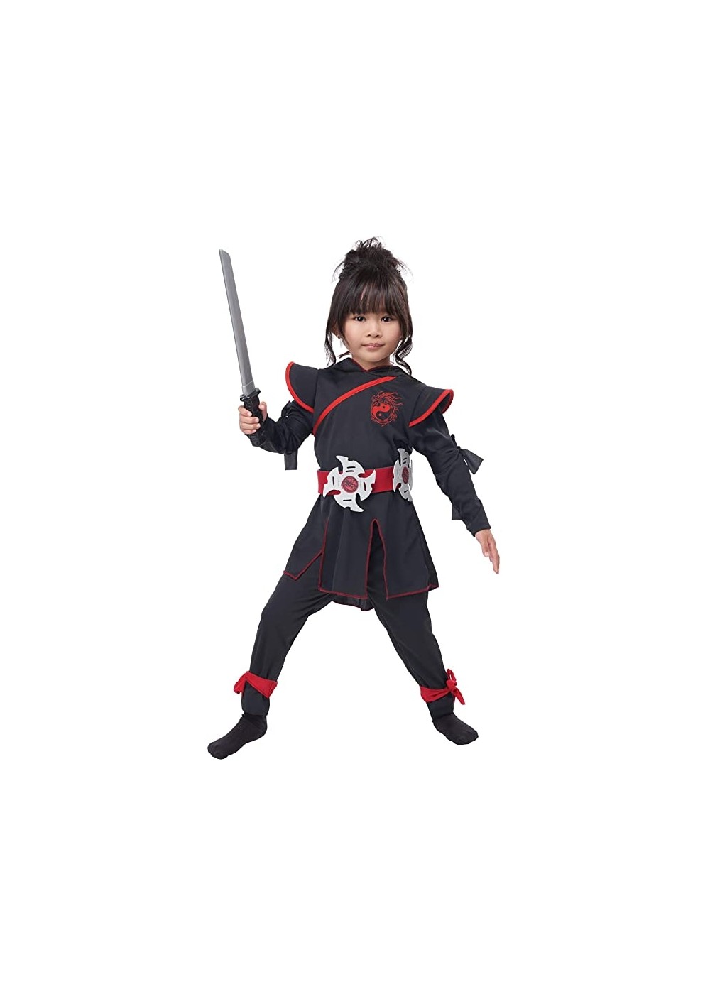 Girls Ying Yang Ninja Costume