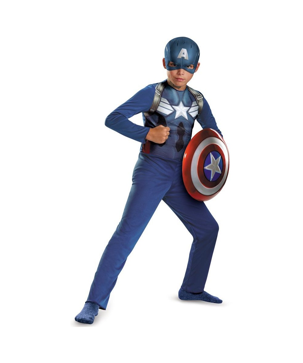 Officially Licensed Captain America New Movie Basic Boys Costume