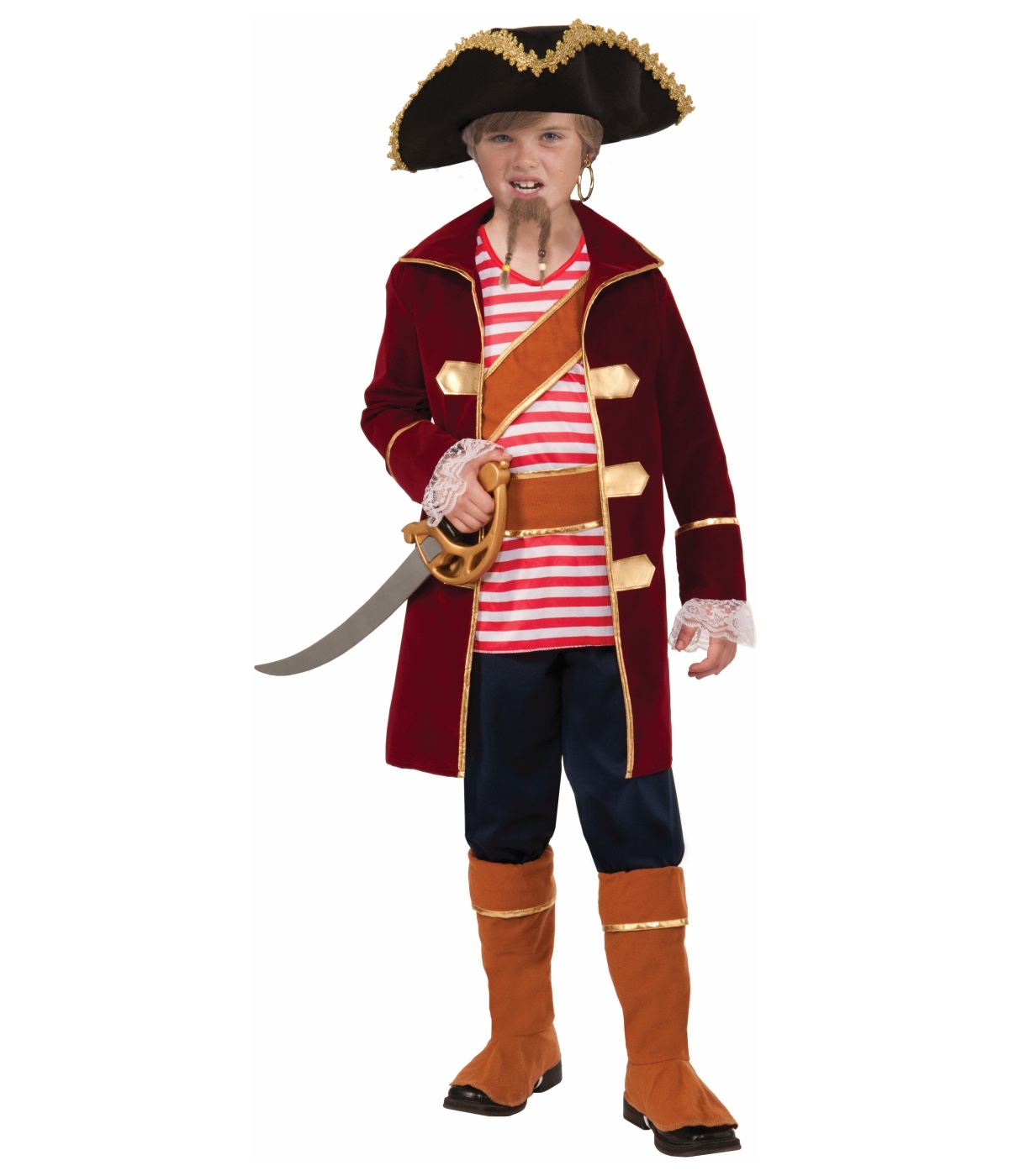 Captain Of The Ship Pirate Big Boys Costume