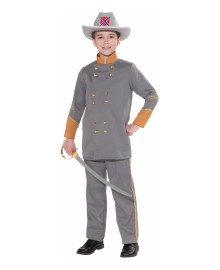 Confederate Officer Kids Costume