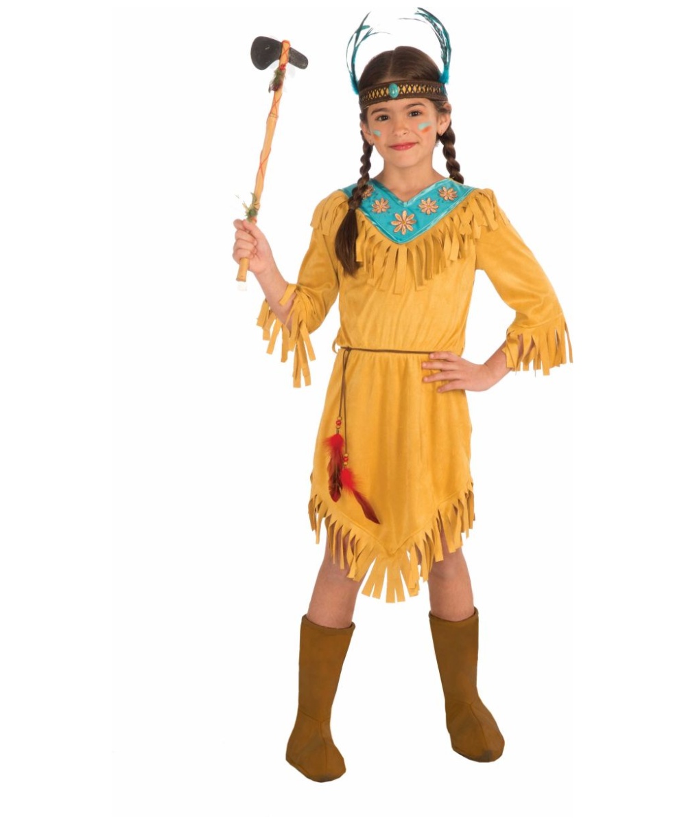 Girls Native American Little Flower Princess Costume