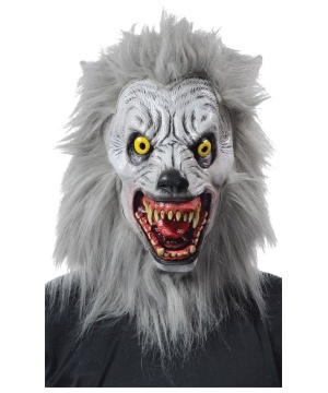 Sacry Albino Werewolf Halloween Costume Mask