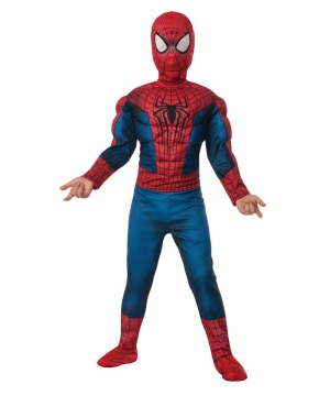 Amazing Spiderman 2 Boy's Movie Muscle Costume