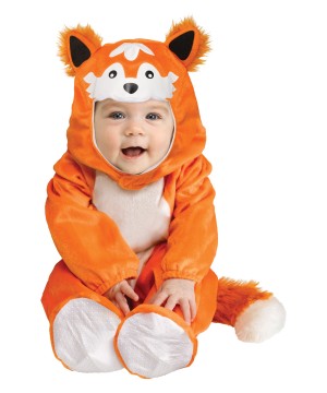 Baby Boys Orange Fox Soft Halloween Costume