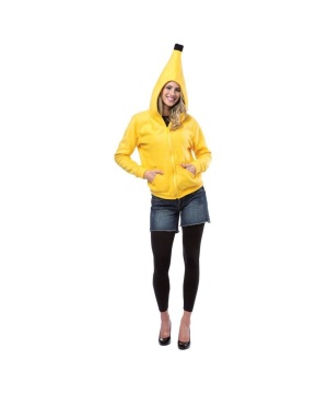Banana Adult Hoodie Costume