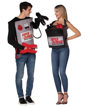 Battery Jumper Cables Couple Costume 