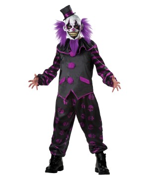 Scary Bearded Clown Man Costume