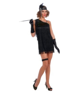 Black Diamond Dazzle Flapper Adult Costume