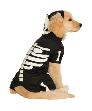 Bones Glow Pets Costume Skeleton Canine Halloween Dark