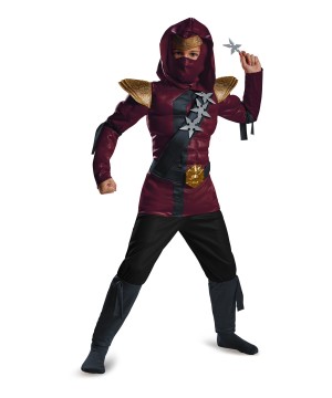 Crimson Ninja Classic Muscle Boys Costume