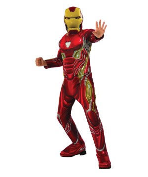 Boys Endgame Iron Man Mark 50 Suit Costume Deluxe