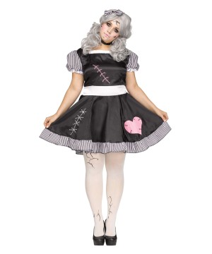 Broken Doll Women Plus Size Costume