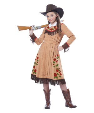 Star Cowgirl Annie Oakley Girls Wild West Costume
