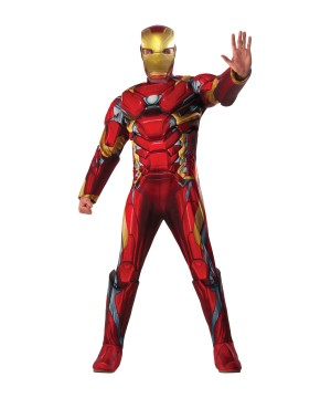 Captail America: Civil War Deluxe Iron Man Men Costume