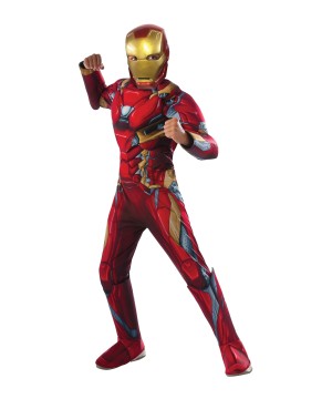 Captain America: Civil War Iron Man Deluxe Boys Costume