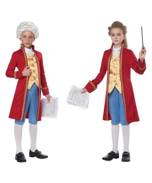 Classical Composer Mozart /amadeus Kid Costume