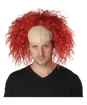 Clown Pattern Baldness Bald Cap Wig