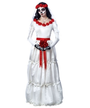 Day Of The Dead Bride Women's Costume Dress
