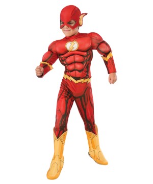 Dc Comics The Flash New 52 Boys Superhero Muscle Costume Deluxe