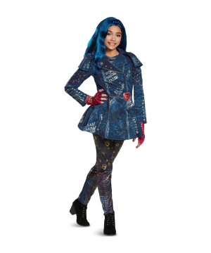 Girls Descendants 2 Evie Costume And Wig