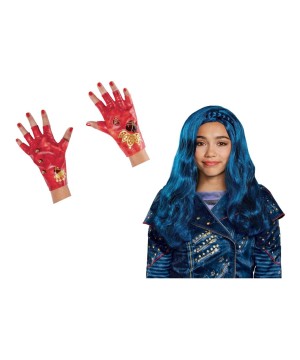 Descendants 2 Evie Girls Wig And Gloves Costume Kit