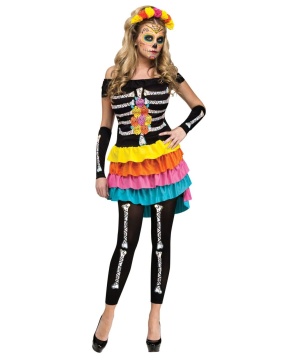 Dia De Los Muertos Honey Womens Costume Deluxe