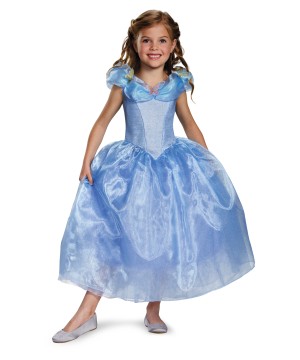 Disney Princess Cinderella Movie Girls Dress Costume Deluxe