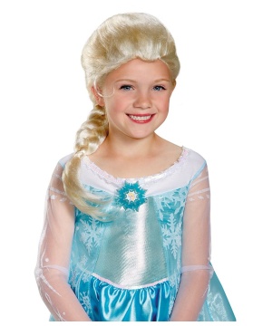 Disney Frozen Elsa Girls Wig Costume Accessory