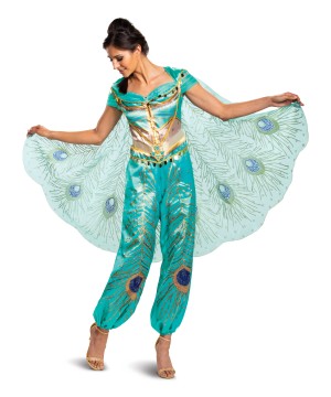 Disney Jasmine Teal Deluxe Womens Costume