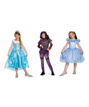 Disney Cinderella Elsa And Mal Costume Set