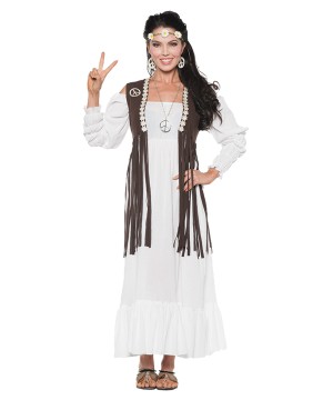 Earth Peace Hippie Woman Costume