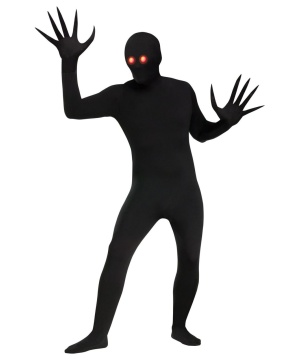 Glowing Eyes Shadow Demon Skin Suit Unisex Adult Costume