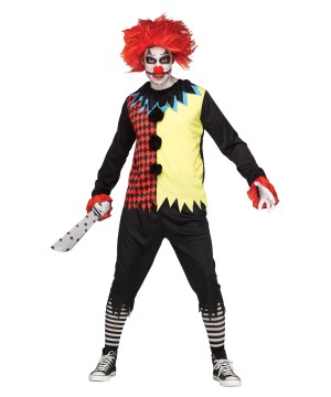 Scary Freak Show Clown Man Costume