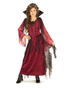 Gothic Vampiress Girl Costume