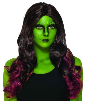 Marvel Guardians Of The Galaxy Gamora Adult Wig