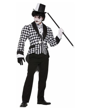 Harlequin Tail Coat Costume For Men
