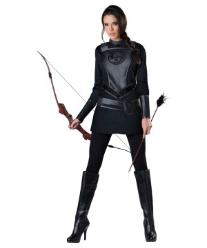 Hunger Games Mockingjay Katniss Everdeen Huntress Womens Movie Costume