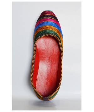 Colorful Spectrum Indian Artisan Hand?crafted Shoes