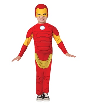 Ironman Padded Muscle Toddler Kids Costume