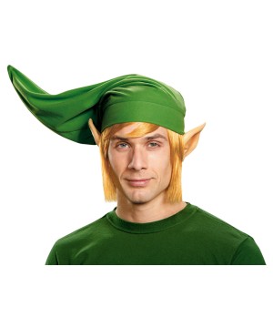 Link Mens Hylian Ears And Hat Nintendo Game Costume Accessory Kit