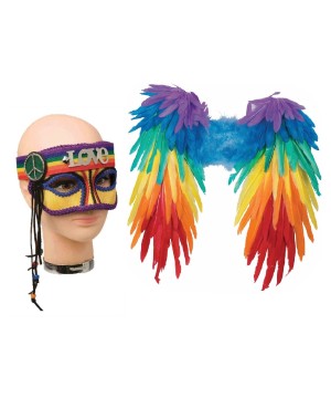 Peace And Love Rainbow Costume Kit