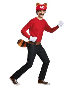Mario Raccoon Men Costume Set