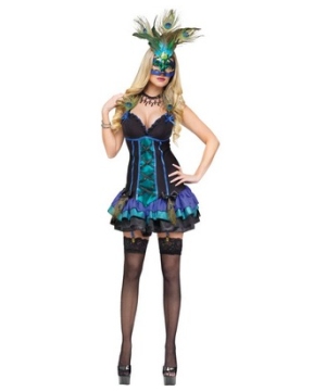 Midnight Peacock Adult Costume