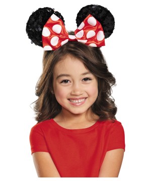 Disney Minnie Mouse Sequin Big Girls Ears