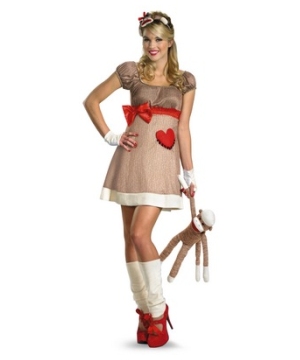 Ms Sock Monkey Adult Costume