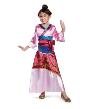Girls Mulan Costume Deluxe