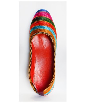Multicolored Flat Slippers Hand Made In India