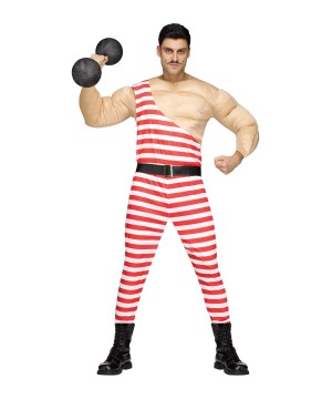 Muscle Man Strongman Carny Men Costume
