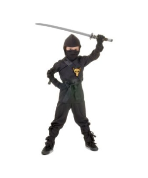 Ninja Kids Costume Black